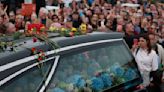 Mourners in Ireland pay their respects to singer Sinéad O'Connor at funeral procession