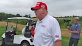 Trump mocks Biden's golf skills during his round with DeChambeau