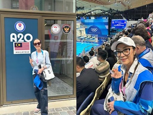 楊紫瓊看奧運比賽慶結婚周年 戴18克超輕陀飛輪錶吸睛
