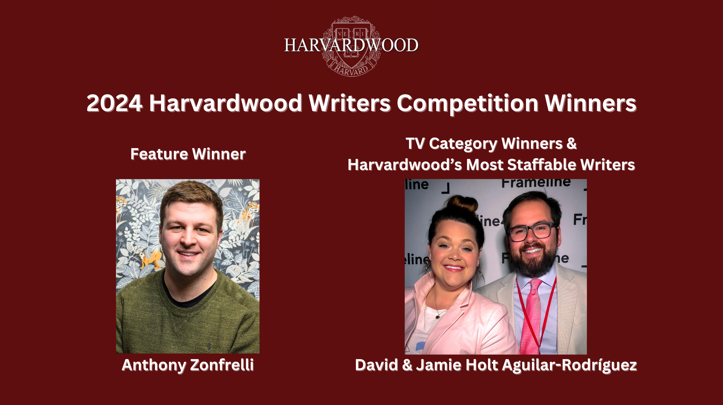 ... Reveals Writers Competition Winners For Feature And TV Categories; Additional Award Given For Most Staffable TV...