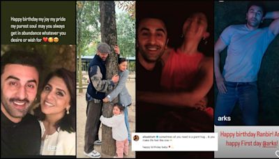 'Happy Birthday baby, all you need is gaint hug': Alia Bhatt shares unseen pictures of Ranbir and Raha; Ranbir Kapoor launches his clothing brand Arks