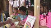 Middle schoolers in Clarence help build play ice cream shop for kindergarteners