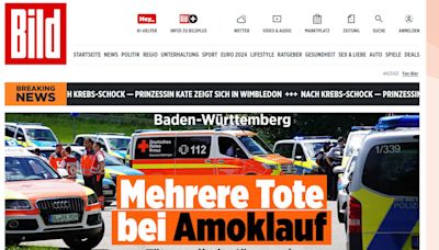 Varios muertos y heridos en Alemania por un tirador