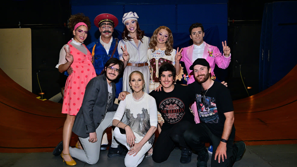 Celine Dion catches one of last 'Beatles LOVE' shows at The Mirage