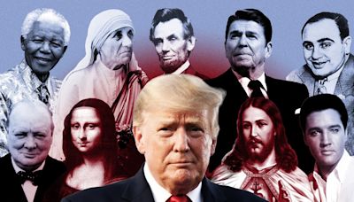 What do Mother Teresa, Al Capone, Elvis and Jesus have in common? Trump has compared himself to all of them
