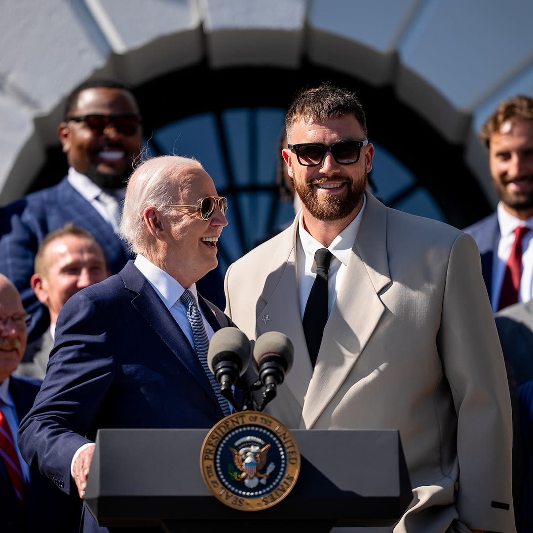 Travis Kelce Reveals He Was Warned About Getting Tased During White House Visit - E! Online