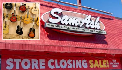 Sam Ash files for Chapter 11 bankruptcy after 100 years in music business