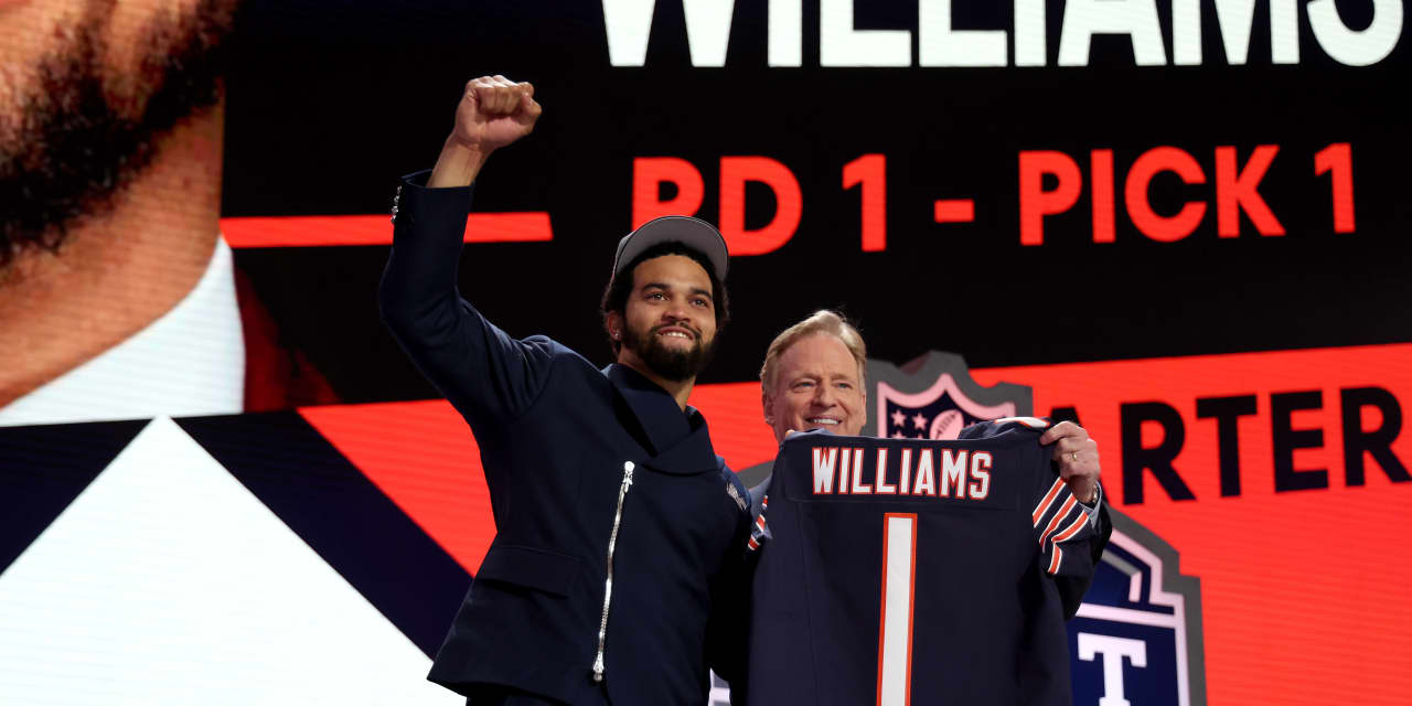 2024 NFL draft: Caleb Williams goes to Chicago Bears with No. 1 overall pick