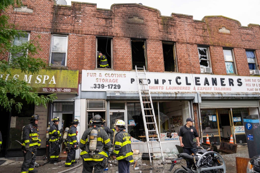 Man critically hurt in Brooklyn fire, e-bike battery probed as cause