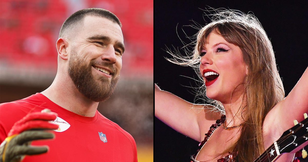 Travis Kelce Signs Taylor Swift Chiefs Jersey for Young Fan