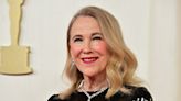 2024 Oscars: Canadian actress Catherine O'Hara stuns in 'Beetlejuice'-inspired red carpet look alongside husband