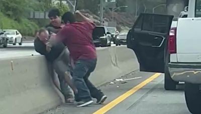 WATCH: Road Rage fight on Santa Monia Freeway caught on camera