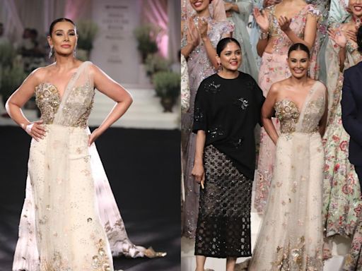 India Couture Week 2024: Lisa Ray opens the show for Rahul Mishra, Amit Aggarwal presents a new collection