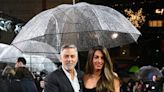 George Clooney Holds Wife Amal Clooney's Umbrella in Adorable Premiere Pics