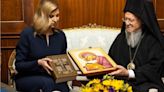 Olena Zelenska meets with Orthodox leader Ecumenical Patriarch Bartholomew