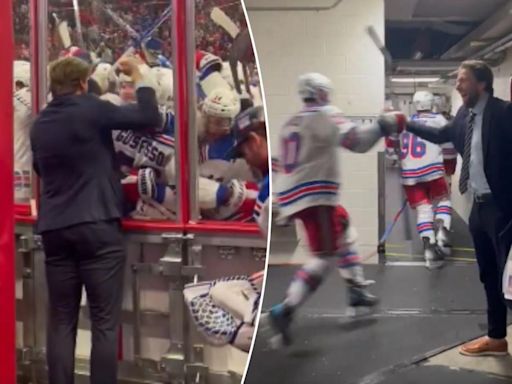 Blake Wheeler gives Rangers a glass-banging celebration for dramatic OT win