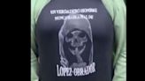 Polémica por playera de la Santa Muerte con mensaje pro-AMLO divide opiniones