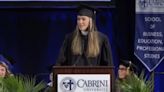 'You are not alone': Kylie Kelce addresses final graduating class at her alma mater Cabrini University