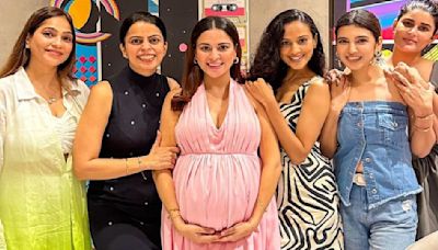 Mom-to-be Shraddha Arya from Kundali Bhagya spends time with her 'precious' girls; flaunts baby bump in cute pink dress