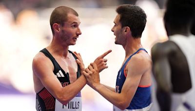 ‘He took me out!’: George Mills rages after collision with France’s Hugo Hay in chaotic 5000m