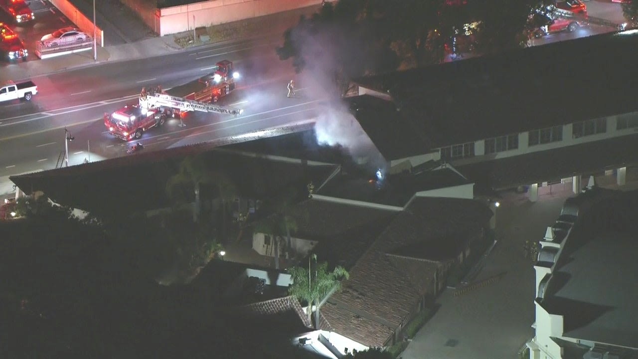 Notre Dame High School in Sherman Oaks catches fire