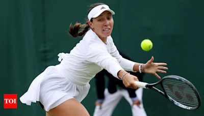 Jessica Pegula romps to easy first-round win over Krueger at Wimbledon | Tennis News - Times of India