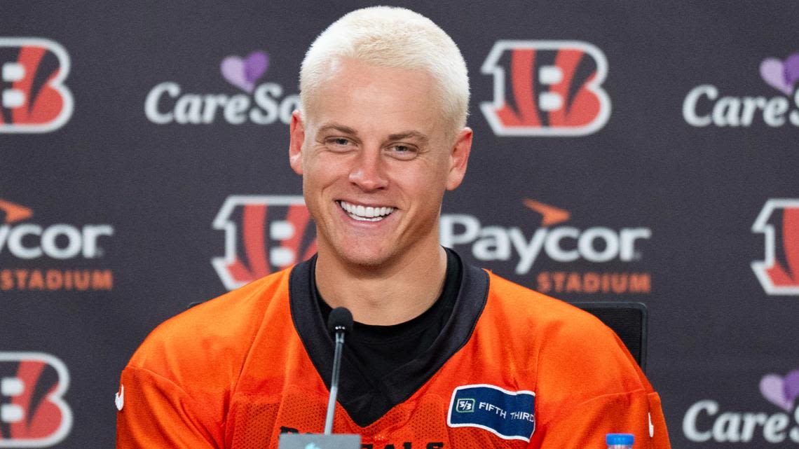 With hair newly cut and dyed, Bengals QB Joe Burrow says his wrist feels good as training camp opens