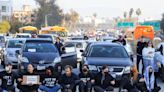 Dozens of Jewish protesters block LA freeway as they call for Gaza ceasefire