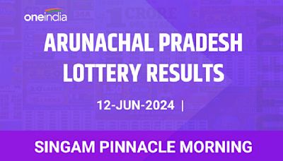 Arunachal Pradesh Lottery Singam Pinnacle Morning Winners June 12 - Check Results