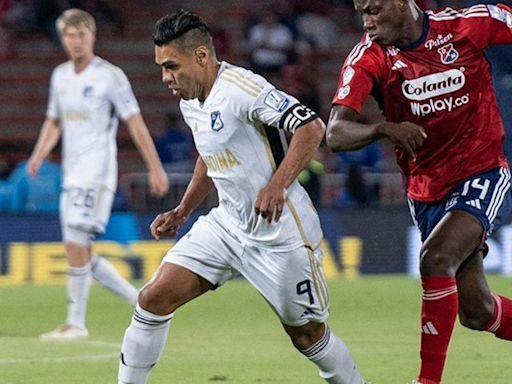 Falcao se comió gol cantado el día de su debut con Millonarios en la Liga BetPlay
