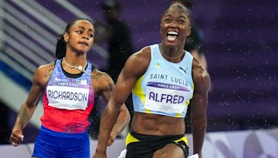 Former Texas Longhorn Julien Alfred wins 100m final for St. Lucia’s first Olympic medal