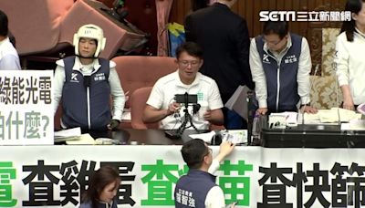 陳玉珍弱掉了！朝野議場再衝突 林倩綺「全副武裝」淡定坐著格外醒目