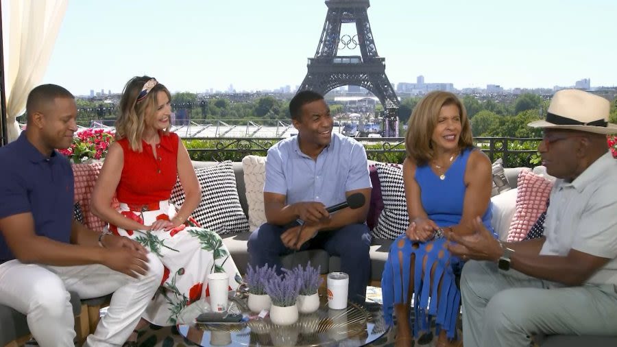 ‘Today’ show crew joins NBC4 anchor Matt Barnes in Paris for Olympic excitement