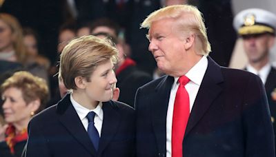 Trump says son Barron, 18, likes politics and gives him advice: ‘He’s a smart one’