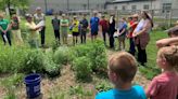 Hoosier National Forest staff help Lawrence County students expand pollinator garden