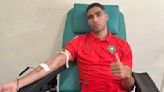 Tras la suspensión del partido de Marruecos por el terremoto, los jugadores de la selección fueron a donar sangre