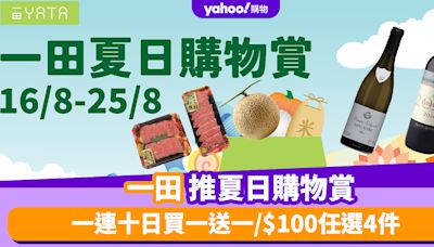 一田優惠｜一田夏日購物賞！一連十日限時買一送一/$100任選4件/獨家直送北海道食品