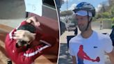 Novak Djokovic shows up to 2024 Italian Open in bike helmet after getting crushed with bottle