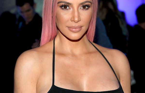 Kim Kardashian Debuts Pastel Pink Pixie Cut Days After Returning to Blonde