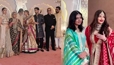 Aishwarya With Aaradhya To Amitabh With Abhishek; Bachchan Family Galore At Anant Ambani, Radhika Merchant Wedding