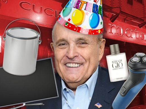 Rudy Giuliani’s bizarre 80th birthday Amazon gift registry includes Armani cologne, an electric razor and ceiling paint