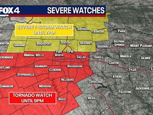 Dallas Weather: Tornado Watch issued until Thursday night