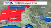 TORNADO WATCH for parts of Acadiana until 8 p.m.