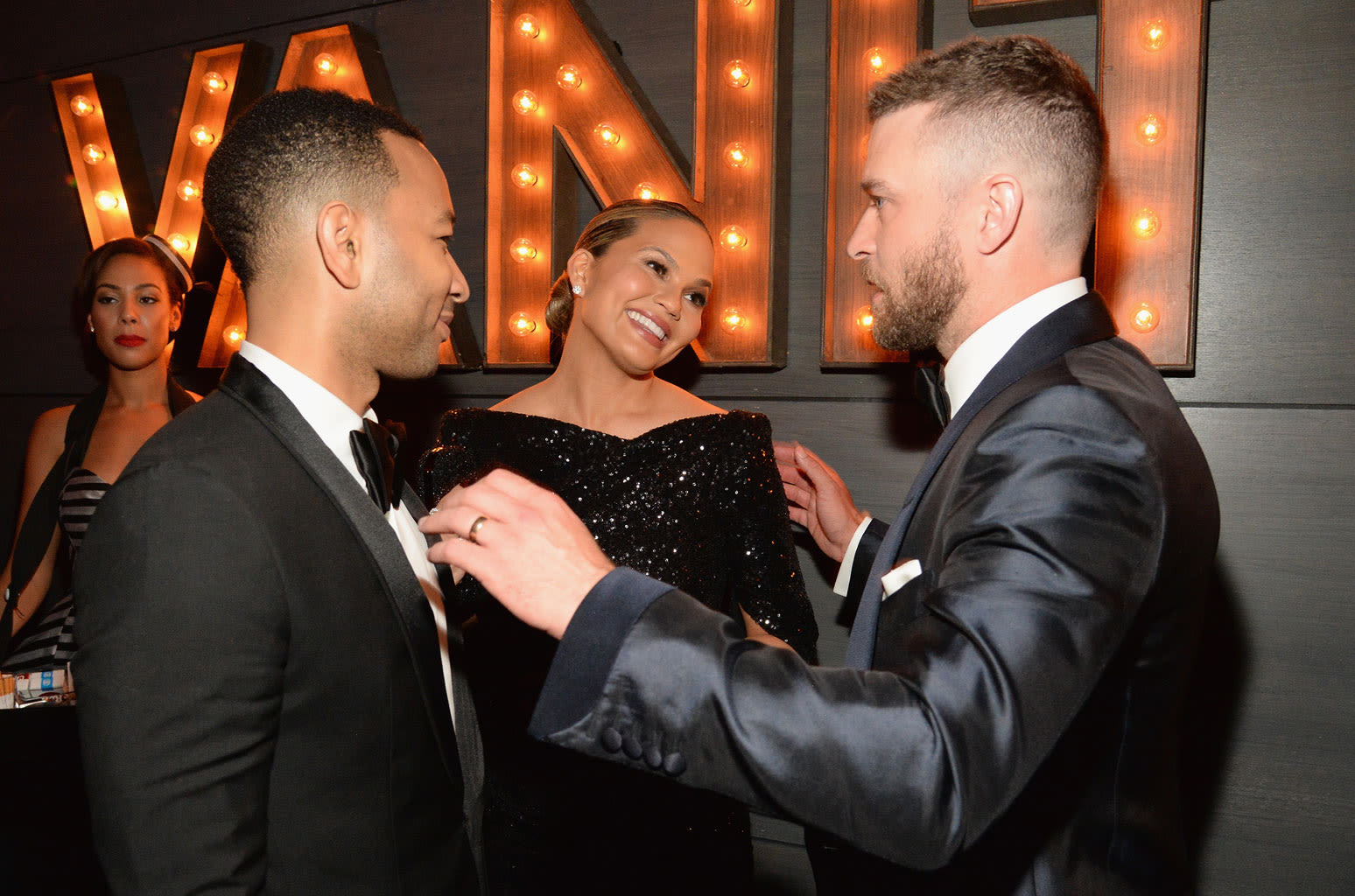 Justin Timberlake Hugs John Legend at New York Concert in Video Shared by Chrissy Teigen