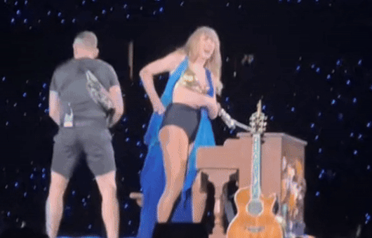 Taylor Swift brushes off wardrobe malfunction on stage during Stockholm Eras Tour stop