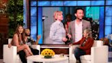 Chrissy Teigen Nearly Flashes Ellen DeGeneres During Surprise Show Visit With John Legend: Watch