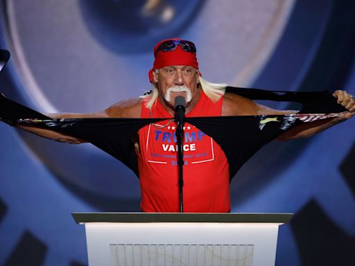 Let Trump-o-mania make America great again! Hulk Hogan rips off his shirt in wild RNC speech