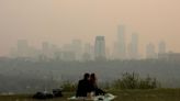 More than 100 blazes are burning in western Canada and sending smoke to the US