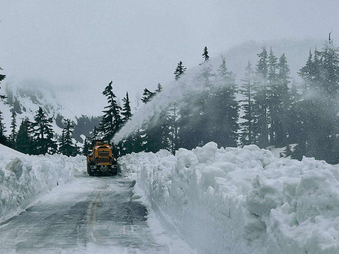 Snow crews get first shot at Artist Point as Mount Baker Highway spring cleaning continues