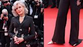 Jane Fonda Shimmers in Metallic Pumps at Cannes Film Festival 2024